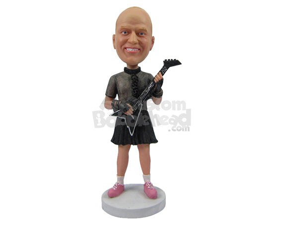 Custom Bobblehead Hard Rocker Guitar Player - Musicians & Arts Strings Instruments Personalized Bobblehead & Cake Topper Custom Bobblehead Hard Rocker Guitar Player - Musicians & Arts Strings Instruments Personalized Bobblehead & Cake Topper